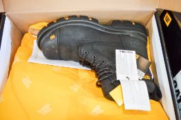 Pair of CAT black safety boots Size 7