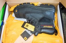 Pair of CAT black safety boots Size 8