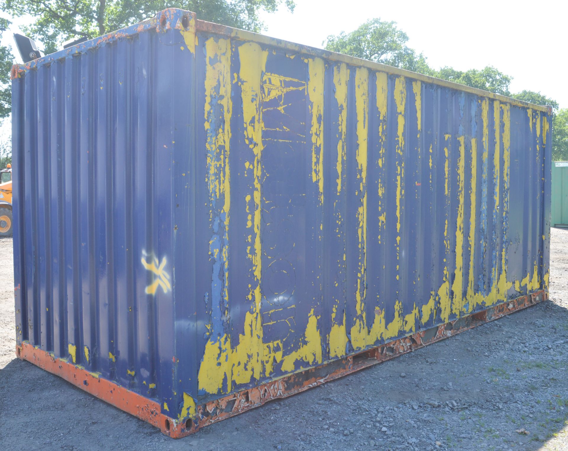 20 ft x 8 ft steel office site unit (converted shipping container) ** No keys but unlocked ** 93 BC - Image 3 of 6