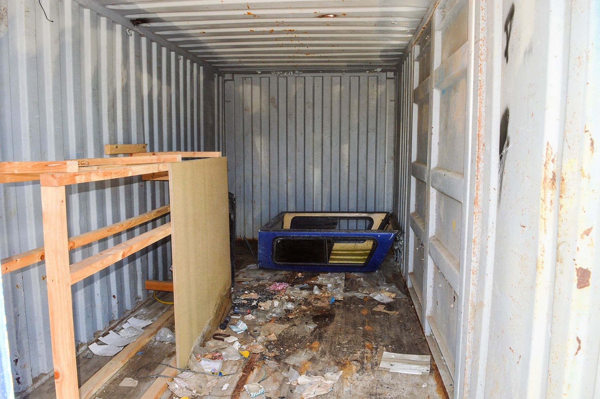 20 ft x 8 ft steel shipping container ** No keys, but unlocked ** X (Yellow) BC - Image 5 of 5