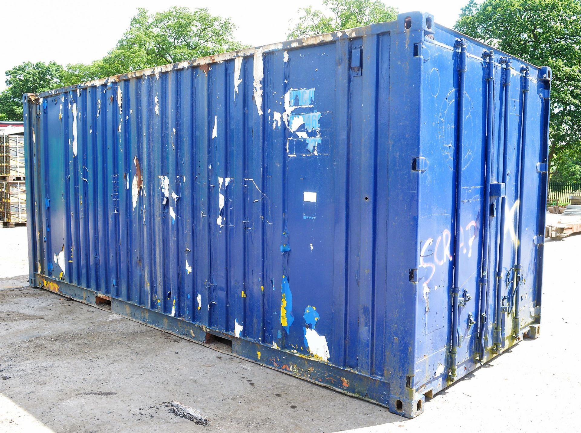 20 ft x 8 ft steel shipping container ** No keys, but unlocked ** X (Yellow) BC - Image 2 of 5