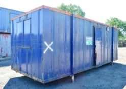 24 ft x 9 ft steel anti vandal office site unit Comprising of: 2 offices ** No keys, but