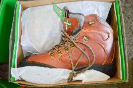 Pair of Click brown safety boots Size 12