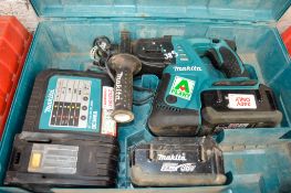 Makita 36v cordless SDS hammer drill c/w 2 batteries, charger & carry case A625117