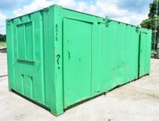 21 ft x 9 ft steel anti vandal welfare site unit Comprising of: canteen area, toilet & generator