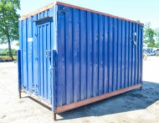 13 ft x 8 ft steel anti vandal toilet site unit ** No keys, but unlocked ** JK6241 BC