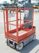 Skyjack SJ16 battery electric scissor lift access platform Year: 2012 S/N: 14001378 Recorded