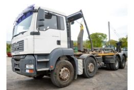 MAN TG-A 32.360 32 tonne skip loader lorry Registration Number: MX08 HZP Date of Registration: 04/