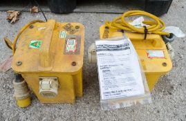 2 - 110v to 50v transformers ** Photograph for reference, bidders will be given a comparative