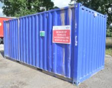 20 ft x 8 ft steel anti vandal shipping container H12226