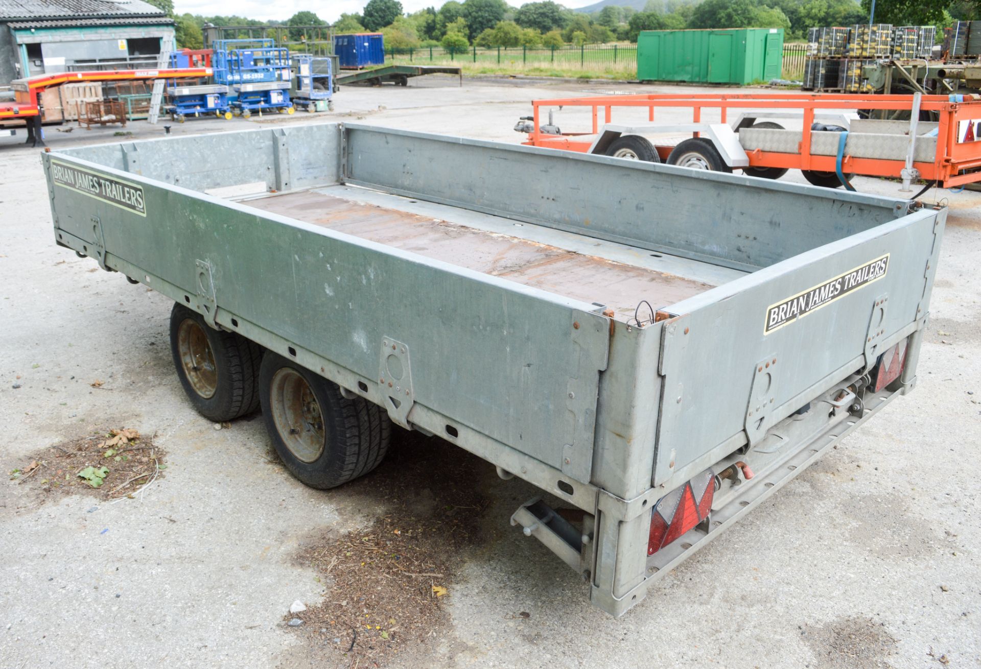 Brian James 10ft x 5ft tandem axle plant trailer WSS16470 - Image 2 of 2