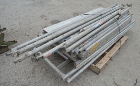 Alto Tower aluminium scaffold tower (1.8m L x 0.8m W x 3.4m H) Comprising approximately; 2 large