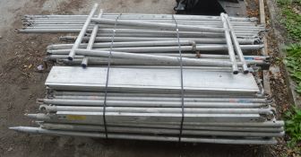 Alto Tower aluminium scaffold tower (1.8m L x 1.4m W x 7.4m H) Comprising approximately; 2 large