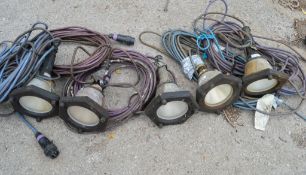 5 - 24v work lamps ** Photograph for reference, bidders will be given a comparative lot **