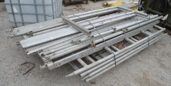 Alto Tower aluminium scaffold tower (2.7m L x 1.4m W x 5.4m H) Comprising approximately; 2 large