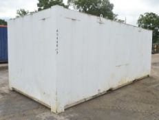 21 ft x 9 ft steel anti vandal site unit store  *No keys but unlocked* A344017