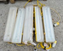 5 - 110v strip lights ** Photograph for reference, bidders will be given a comparative lot **