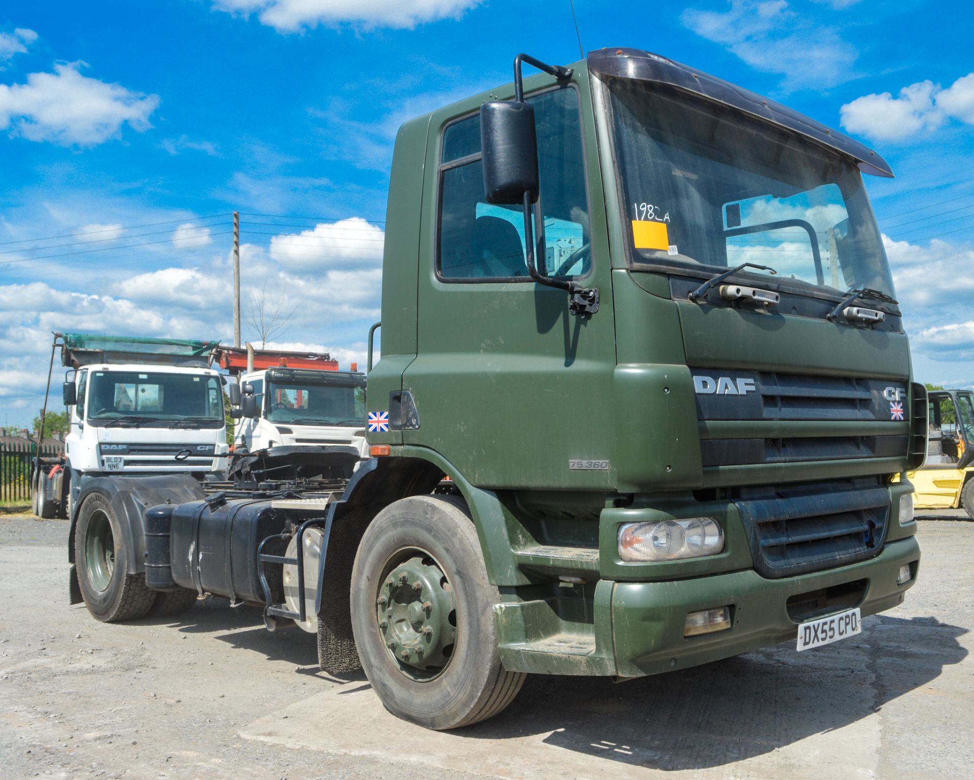 DAF FT CF75.360 tractor unit Registration Number: DX55 CPO Date of Registration: 26/10/2005 MOT - Image 2 of 8