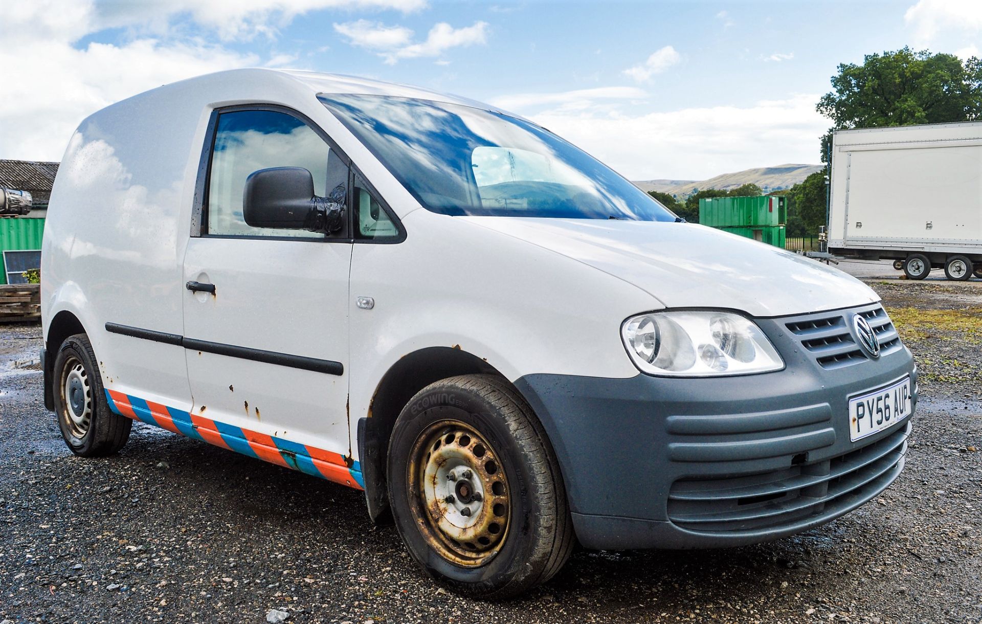 Volkswagen Caddy 1.9 diesel car derived van Registration Number: PY56 AUP Date of Registration: 30/ - Image 2 of 10