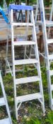 6 tread aluminium step ladder A595286