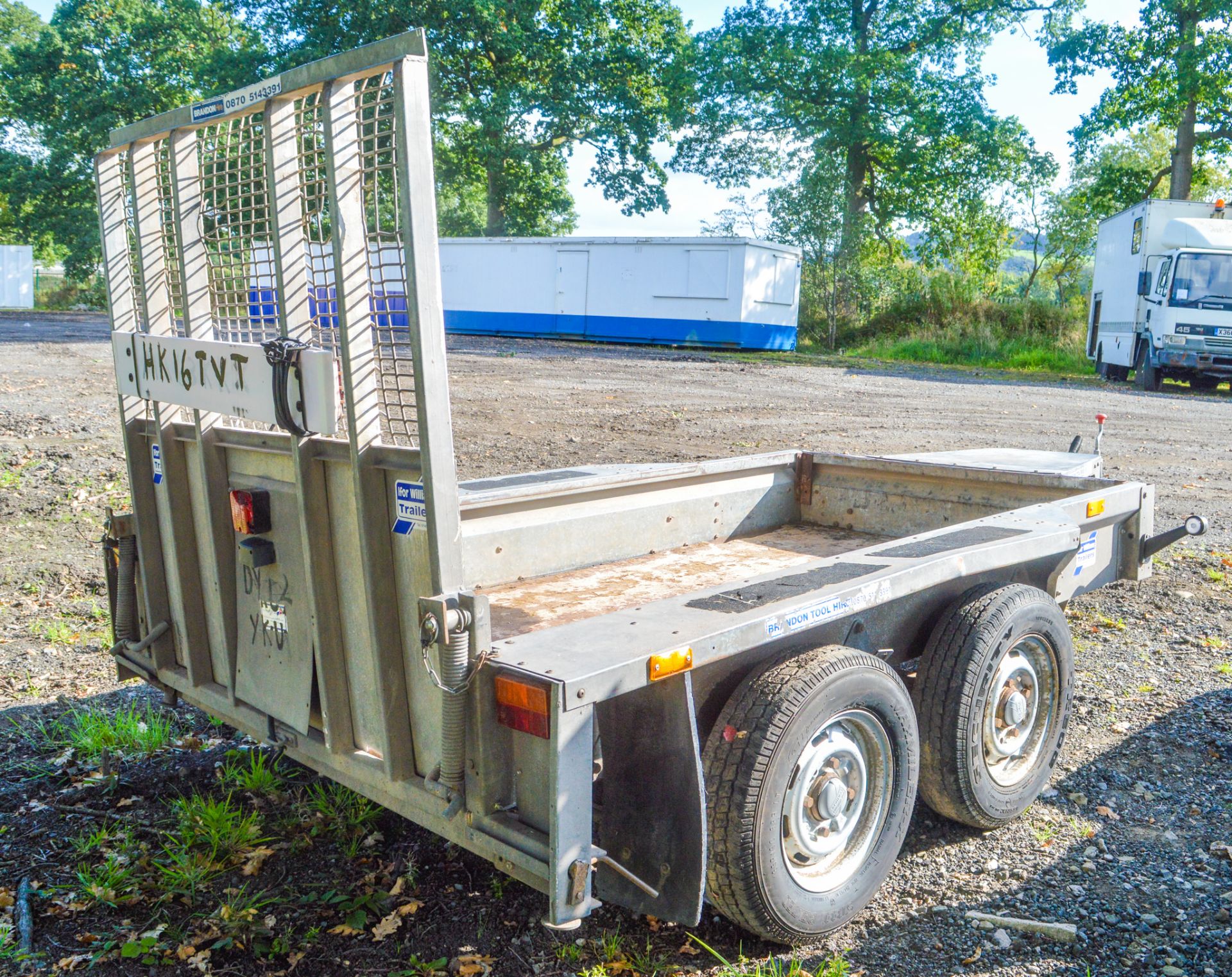 Ifor Williams GX84 8 ft x 4 ft tandem axle plant trailer S/N: 1033124 - Image 2 of 2