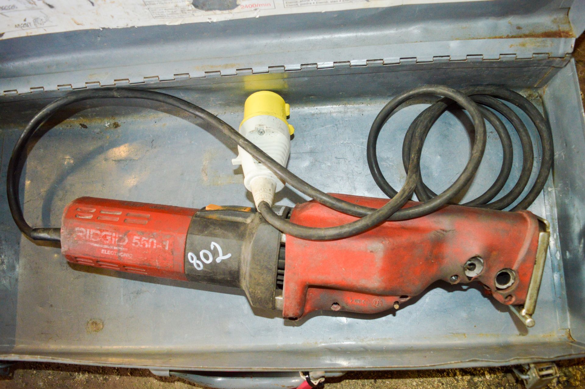 Ridgid 110v reciprocating saw c/w carry case ** Parts missing **