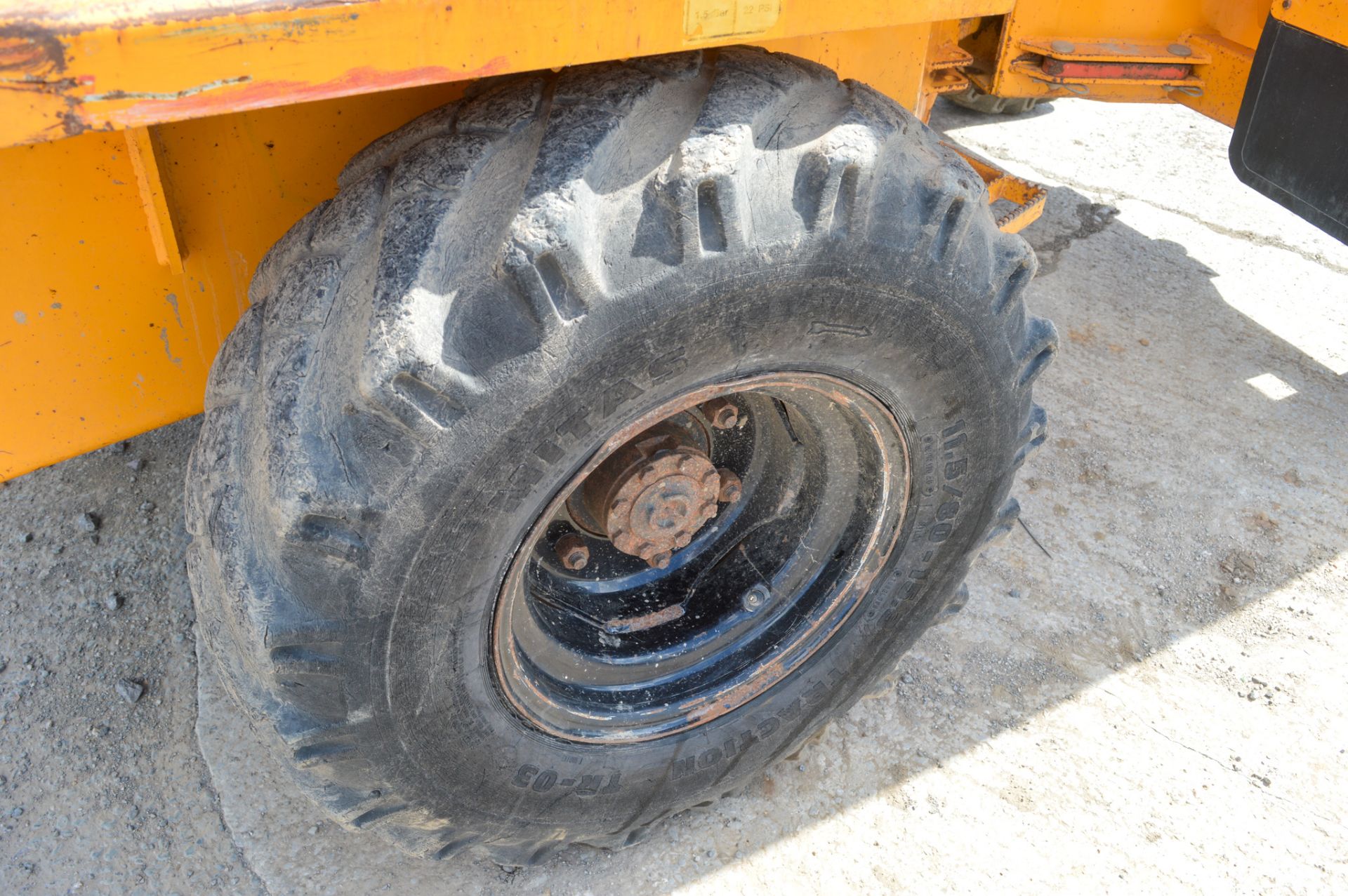 Benford Terex 3 tonne straight skip dumper Year: 2005 S/N: E509FC086 Recorded Hours: Not - Image 7 of 11