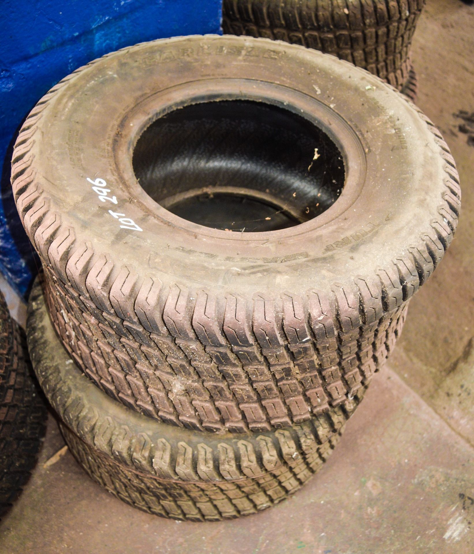 Pair of Carlisle Turf Master 22 x10 -10 turf tyres