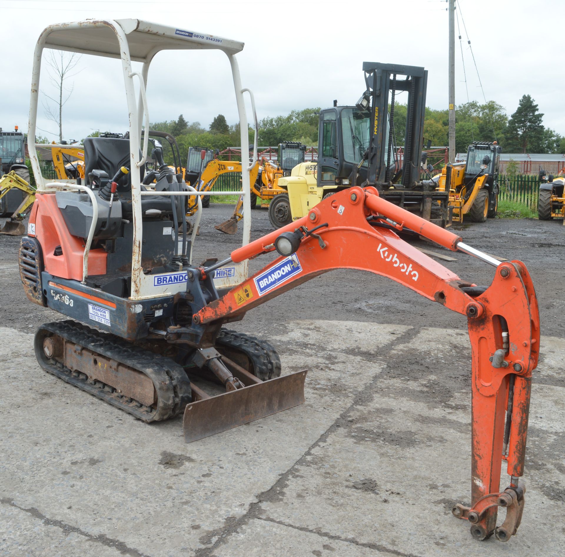 Kubota KX36-3 1.5 tonne rubber tracked mini excavator  Year: 2006 S/N: Z076094 Recorded hours: - Image 5 of 12