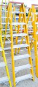 8 tread fibreglass framed step ladder 1707-LYT0309