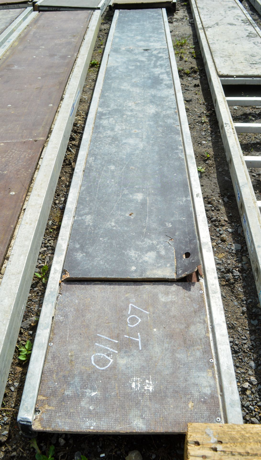 Approximately 12ft aluminium staging board 1503-0894