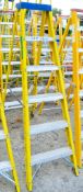 8 tread fibreglass framed step ladder STF698