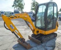JCB 8016 1.5 tonne rubber tracked mini excavator  Year: 2007  S/N: 1505894 Recorded hours: 1867