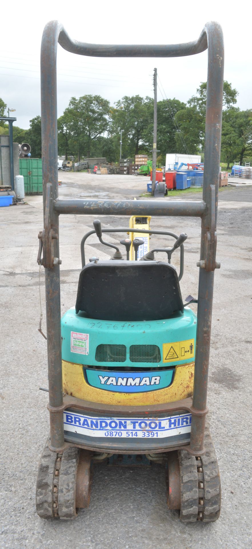 Ammann Yanmar B08-3 1 tonne rubber tracked mini excavator Year: 2002 S/N: 00862B Recorded hours: - Image 3 of 12
