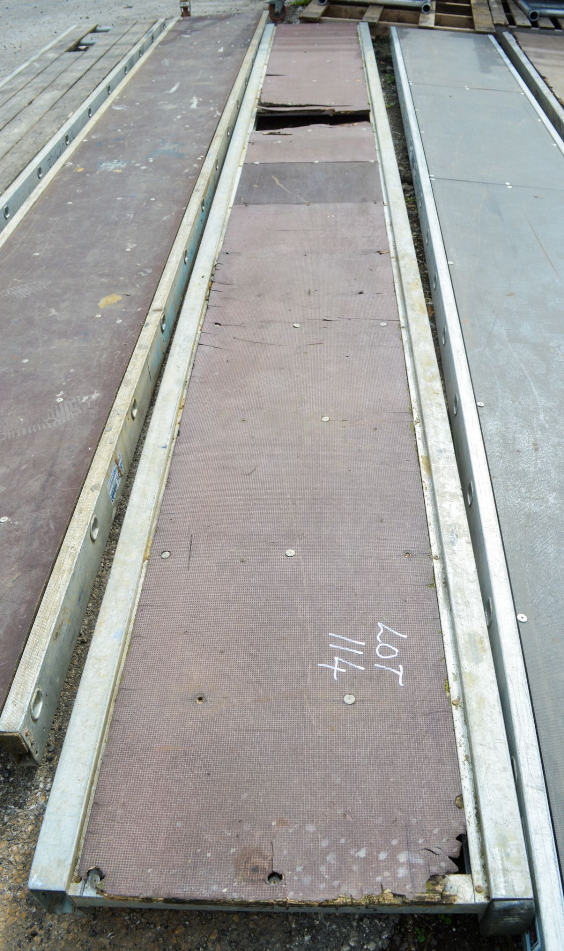 Approximately 16ft aluminium staging board