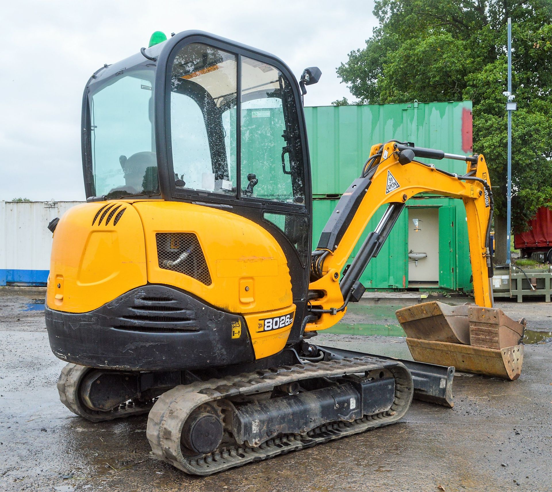 JCB 8026 CTS 2.6 tonne rubber tracked mini excavator Year: 2015 S/N: 1780386 Recorded Hours: 1183 - Image 4 of 13