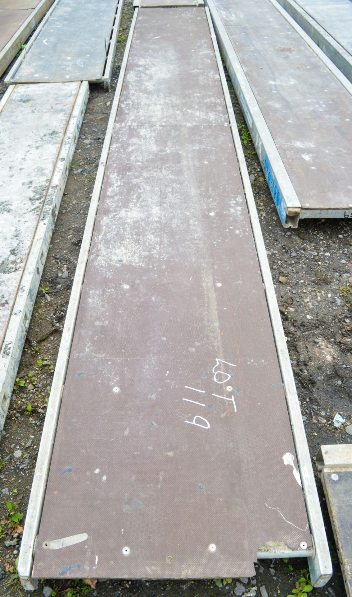 Approximately 14ft aluminium staging board 33130311