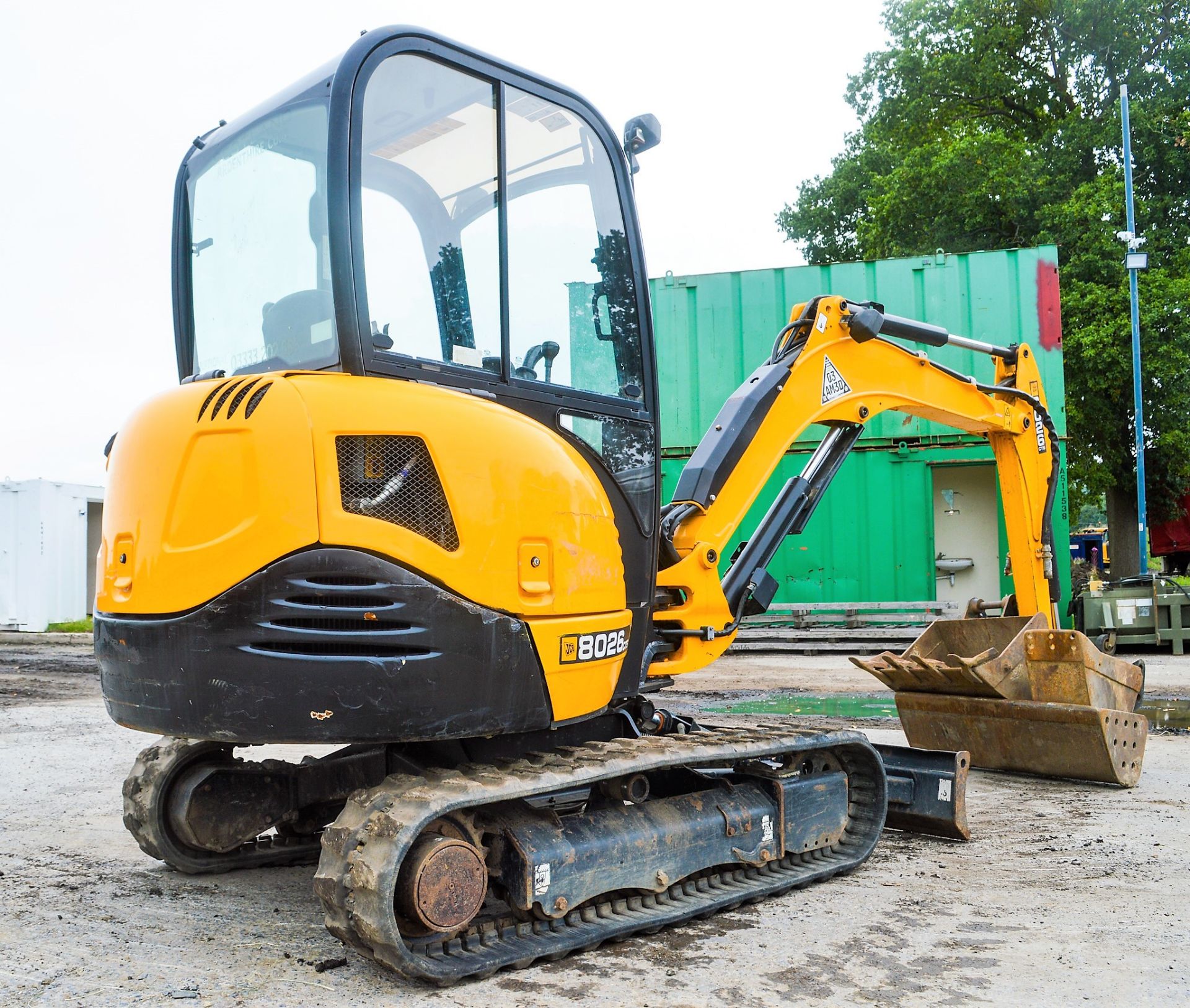 JCB 8026 CTS 2.6 tonne rubber tracked mini excavator Year: 2015 S/N: 1780383 Recorded Hours: 766 - Image 4 of 12