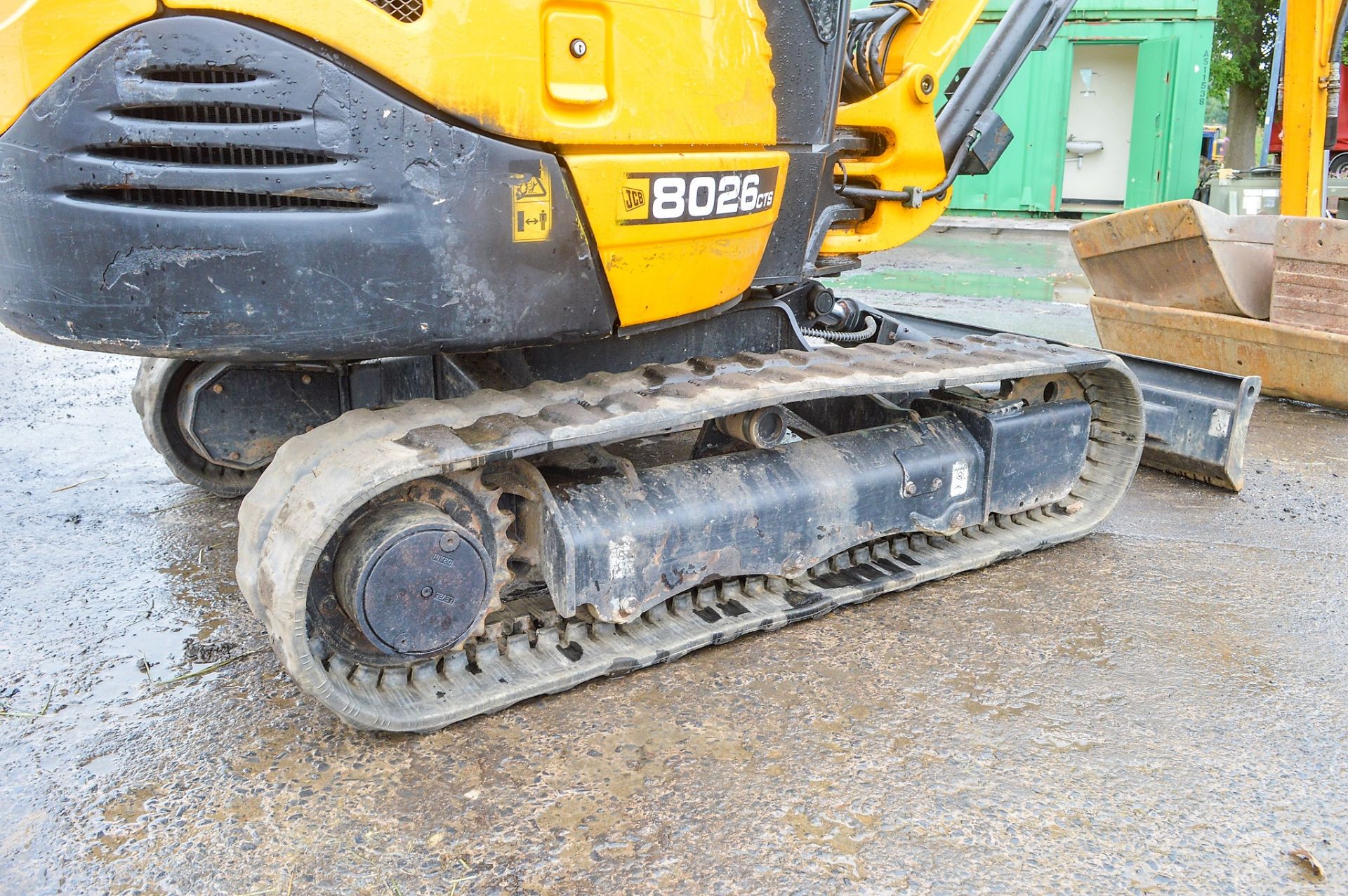 JCB 8026 CTS 2.6 tonne rubber tracked mini excavator Year: 2015 S/N: 1780386 Recorded Hours: 1183 - Image 8 of 13