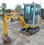 Yuchai YC15-7 1.6 tonne rubber tracked mini digger  Year: 2008 S/N: 810G05909 Recorded hours: 2  c/w