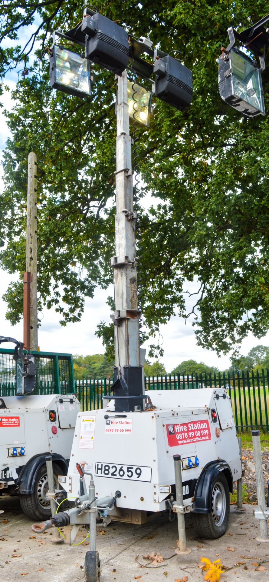 SMC TL90 diesel driven lighting tower Year: 2008 S/N: 1510 Recorded Hours: 4472 H82659 - Image 3 of 3