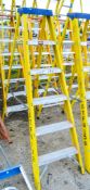 8 tread fibreglass framed step ladder STF6122