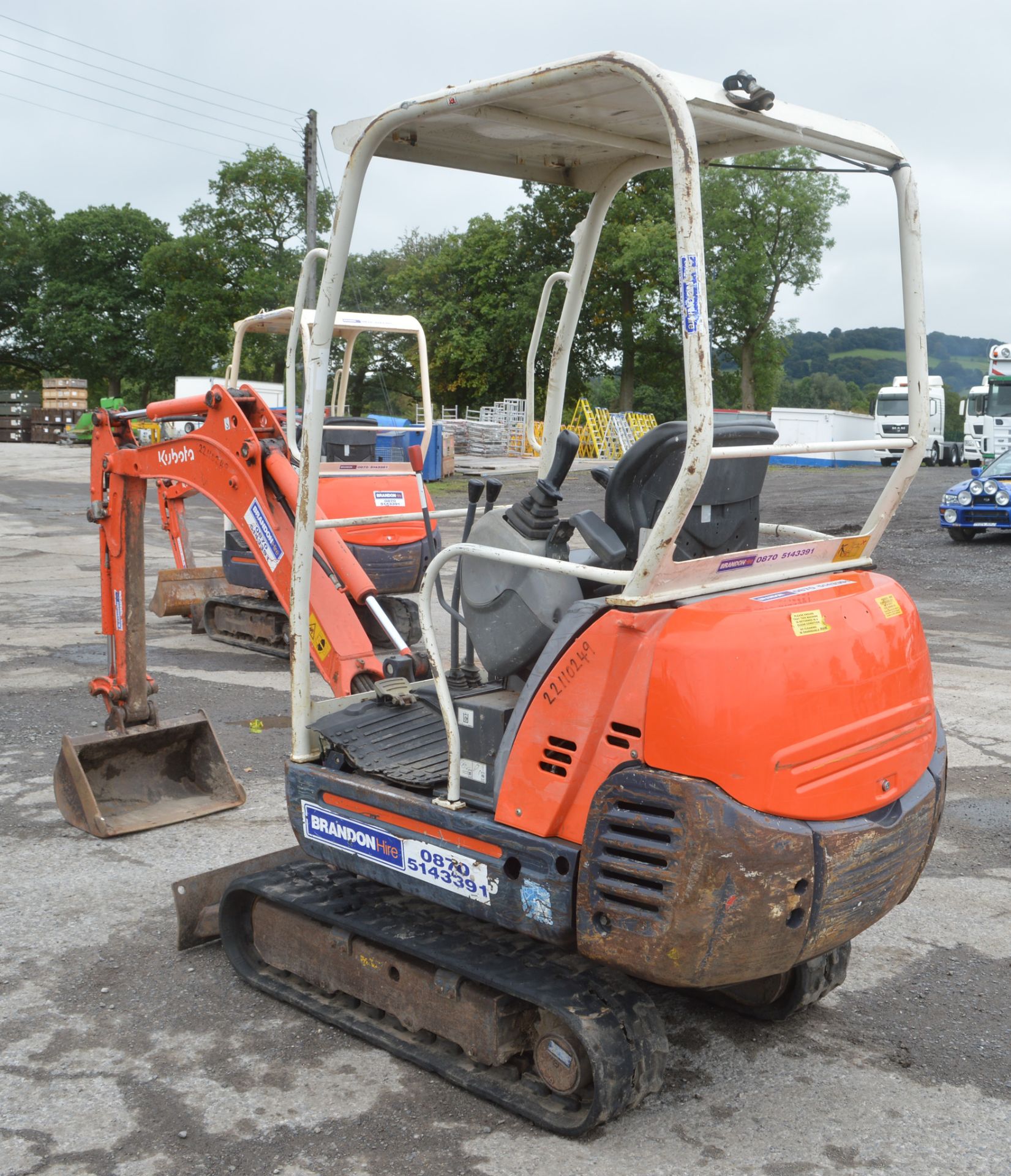 Kubota KX36-3 1.5 tonne rubber tracked mini excavator  Year: 2008 S/N: Z078050 Recorded hours: - Image 2 of 13