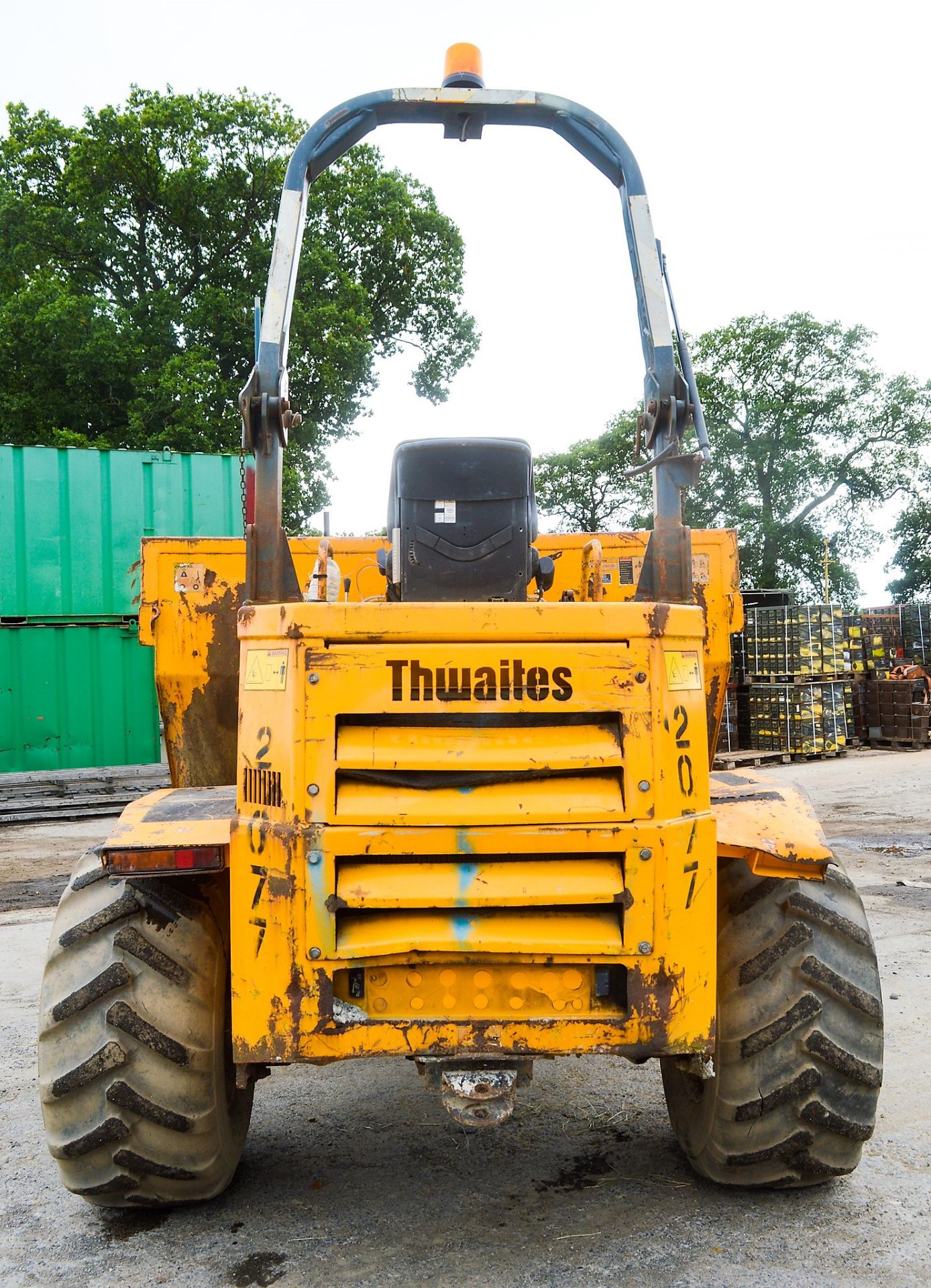 Thwaites 9 tonne straight skip dumper Year: 2007 S/N: 704B2991 Recorded Hours: 3484 2077 - Image 6 of 11