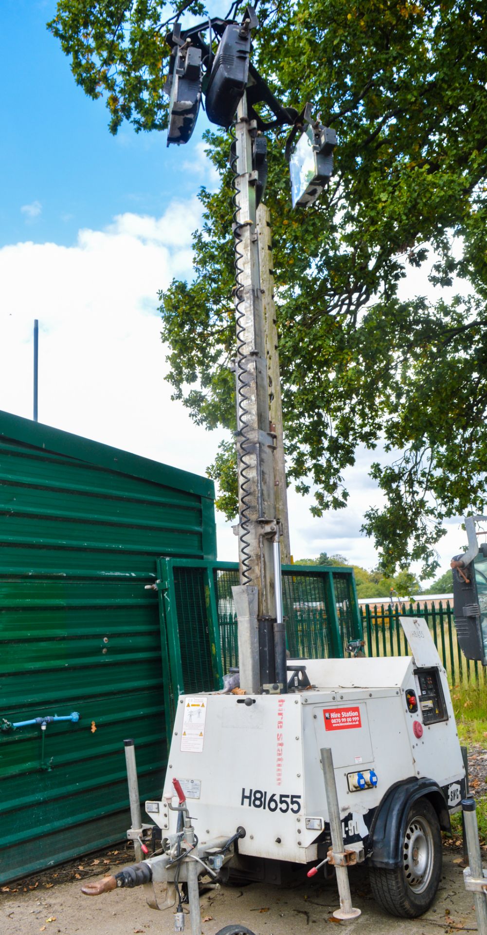 SMC TL90 diesel driven lighting tower Year: 2008 S/N: 1428 Recorded Hours: 4059 H81655 - Image 3 of 4