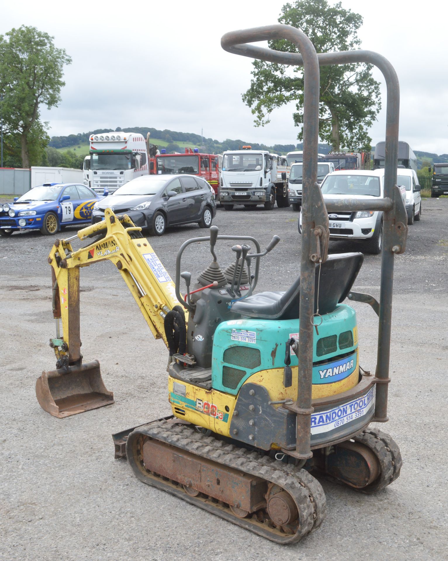 Ammann Yanmar B08-3 1 tonne rubber tracked mini excavator Year: 2002 S/N: 00862B Recorded hours: - Image 2 of 12