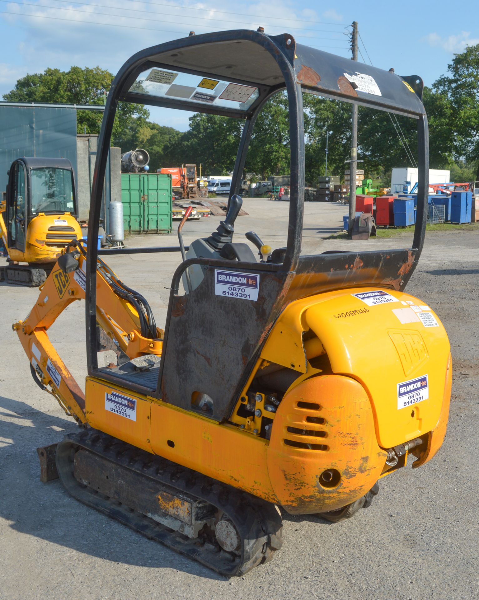 JCB 8015 1.5 tonne rubber tracked mini excavator  Year: 2005 S/N: 1021505 Recorded hours: *Clock - Image 4 of 13