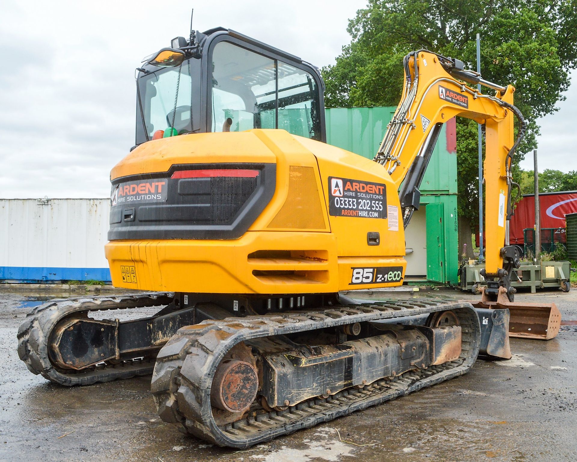 JCB 85 Z-1 Eco 8.5 tonne rubber tracked excavator Year: 2015 S/N: 2249145 Recorded Hours: 1080 - Image 4 of 13