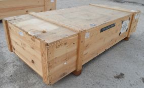 Wooden Carry Case  Approximately 2300mm (L) x 1000mm (W) x 540mm (H)