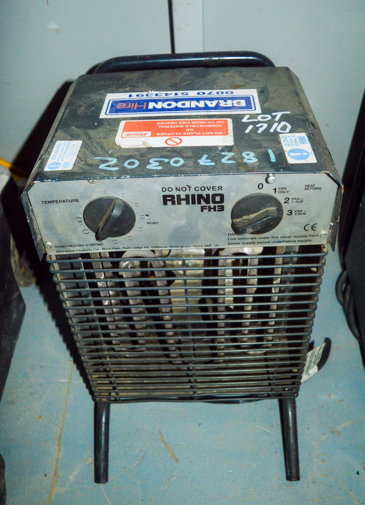 240v fan heater ** Cord cut off **